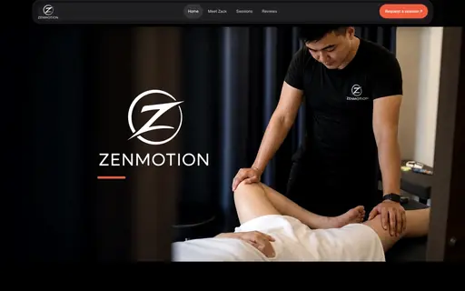 Zenmotion production homepage.